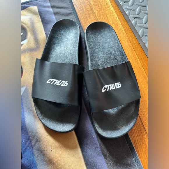 Heron Preston leather sandals - Picture 3 of 4